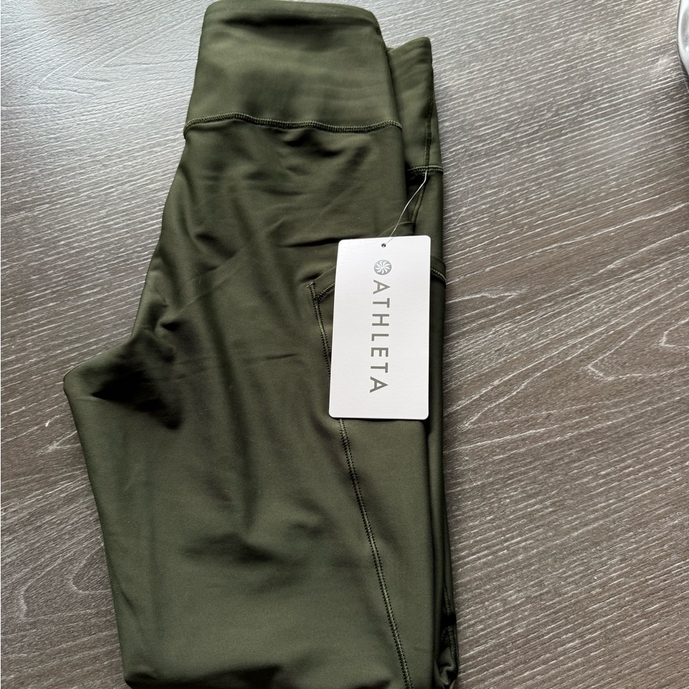 Athleta Dark Green Active Leggings